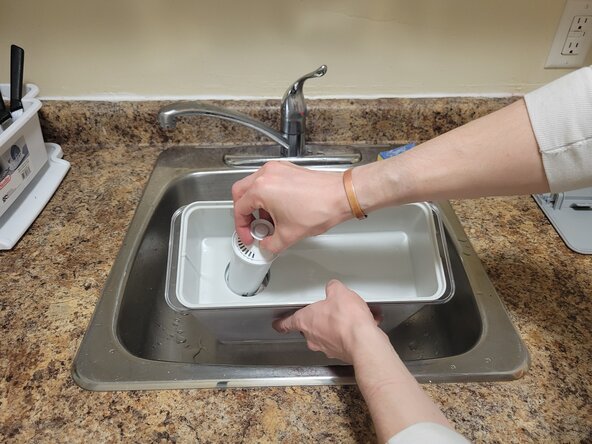 Brita Ultramax Water Filtration Dispenser Filter Replacement, Filter: step 1, image 2 of 3