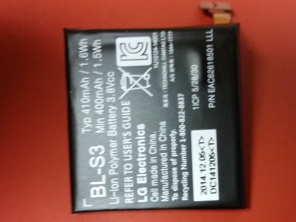 LG G Watch R Teardown, The Battery: stap 0, afbeelding 2 van 2