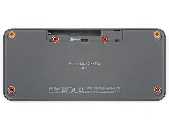 How to Open Your Logitech Pebble Keys 2 K380s Keyboard, Remove the screws: passo 6, immagine 1 di 2