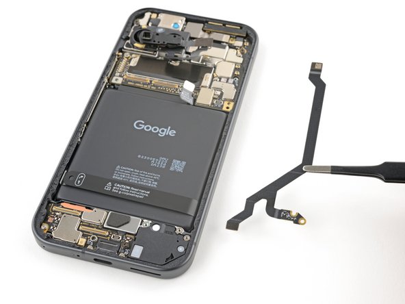 Google Pixel 9 Battery Replacement, Remove the secondary interconnect cable: 21 단계, 이미지 2개 중 2개