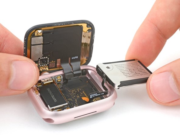 Apple Watch Series 9 (41mm) Battery Replacement, Reposition the battery: 16 단계, 이미지 2개 중 2개