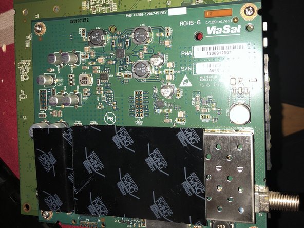 exede internet router Teardown, Unscrewing back of board: step 5, image 1 of 1