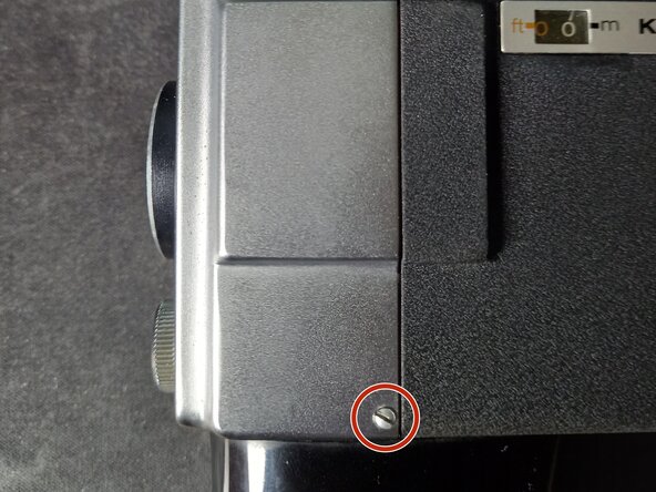 Disassembling Konica Compact 8 Front Cover, Right side screw: crwdns2935265:02crwdnd2935265:01crwdnd2935265:01crwdne2935265:0