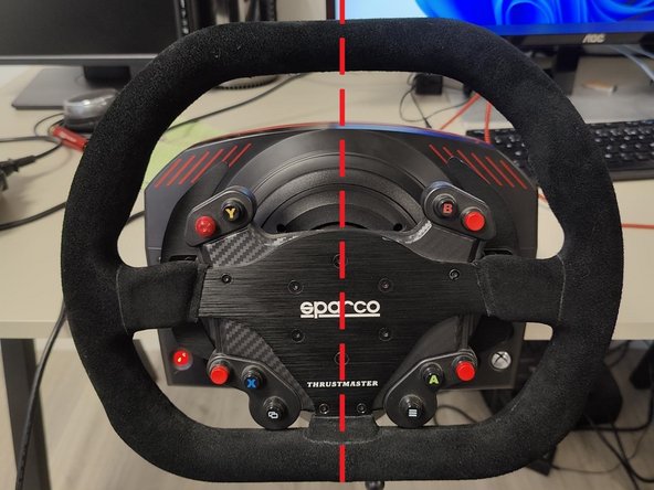 Recentering Thrustmaster TS XW, Reset the center.: crwdns2935265:02crwdnd2935265:03crwdnd2935265:03crwdne2935265:0