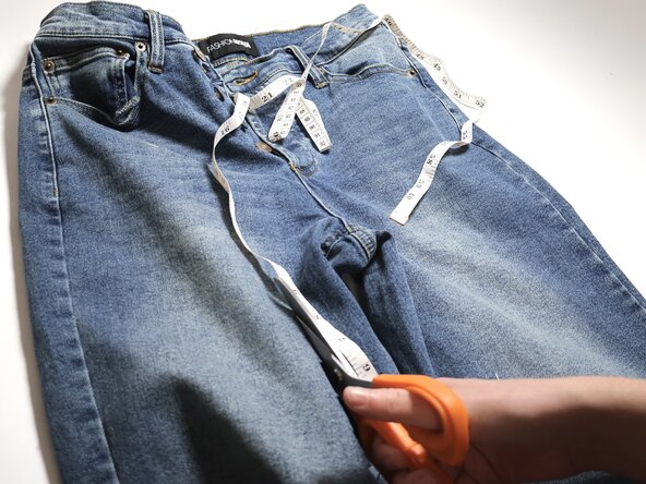 Altering Slim-Fitting Jeans Into Flare Jeans: step 4, image 2 of 3