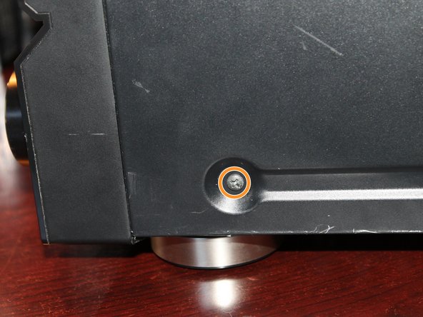 Volume Control Potentiometer Cleaning, Remove the side panel screws: crwdns2935265:03crwdnd2935265:02crwdnd2935265:03crwdne2935265:0