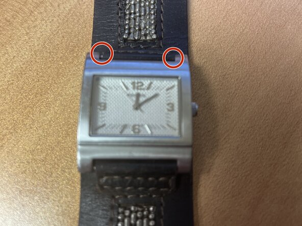 Fossil JR-8997 Battery Replacement, Take out springbars: step 1, image 1 of 2