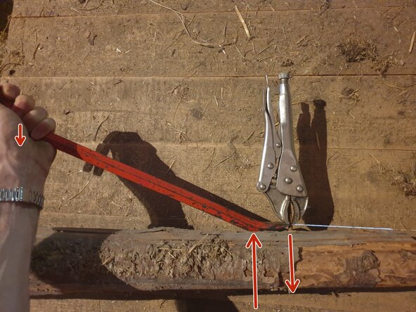 How to remove a stubborn or headless nail from wood?, crowbar method 1: step 3, image 2 of 2