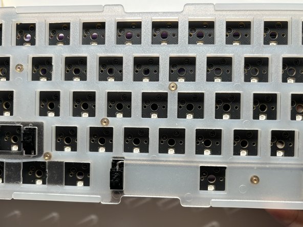 KBD67 Lite R4 Keyboard Keys Replacement, Place PCB on foam and plastic cover: crwdns2935265:07crwdnd2935265:02crwdnd2935265:03crwdne2935265:0