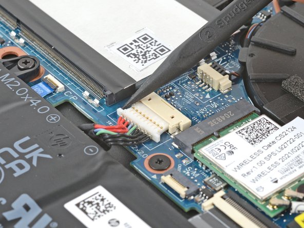 HP EliteBook 845 G8 SSD Replacement, Disconnect the battery: crwdns2935265:07crwdnd2935265:02crwdnd2935265:03crwdne2935265:0