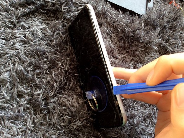 Remove  iPhone 6 Plus LCD screen, Alice stick with the screen out of the three sides: step 4, image 1 of 2