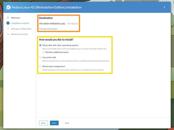 How to Install Linux on a Windows PC, Configure the installer: crwdns2935265:08crwdnd2935265:02crwdnd2935265:03crwdne2935265:0