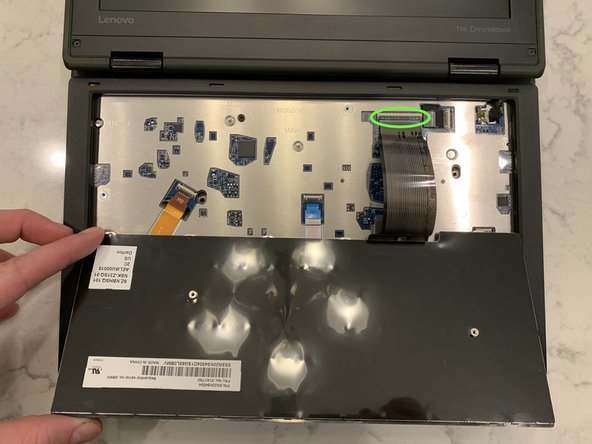 Lenovo 11e ThinkPad Chromebook Write-Protect Screw Removal, Remove the Keyboard: crwdns2935265:03crwdnd2935265:03crwdnd2935265:03crwdne2935265:0