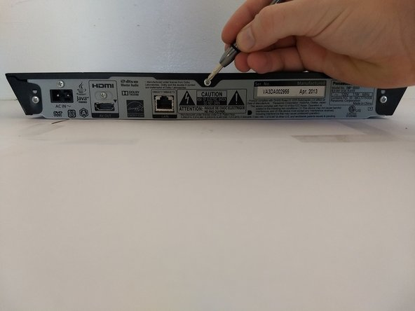 Panasonic DMP-BD89 Wifi Board Replacement, Exterior Cover: step 4, image 2 of 2