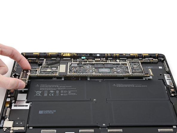 Microsoft Surface Pro X Volume Button Cable Replacement, Remove the motherboard: passo 105, immagine 2 di 3