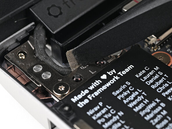 Framework Laptop 13 Pro Bottom Cover Upgrade Kit, Separate the grounding tape: step 13, image 2 of 2