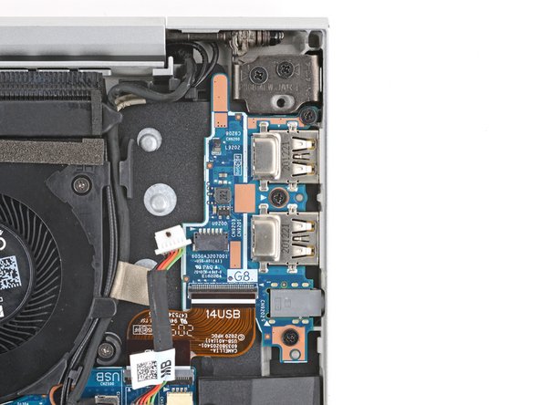 HP EliteBook 840 Aero G8 USB Board Replacement, Remove the USB board screws: crwdns2935265:010crwdnd2935265:02crwdnd2935265:02crwdne2935265:0