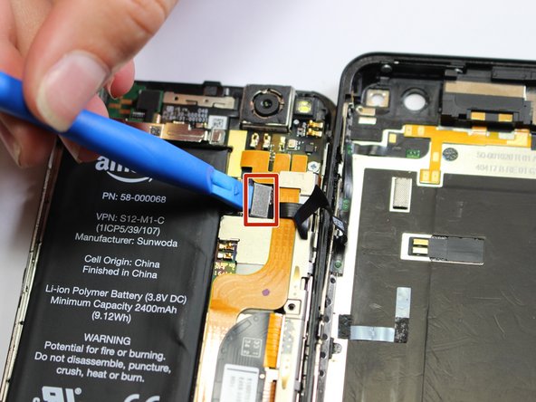 Amazon Fire Phone Headphone Jack Replacement, Manual Opening: 3 단계, 이미지 3개 중 3개