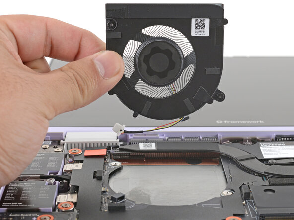 Framework Laptop 12 Fan Replacement, Remove the fan: 10 단계, 이미지 2개 중 2개