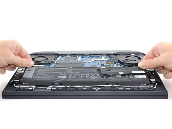 Dell G15-5510 Gaming Battery Replacement, Remove the battery: crwdns2935265:07crwdnd2935265:02crwdnd2935265:03crwdne2935265:0