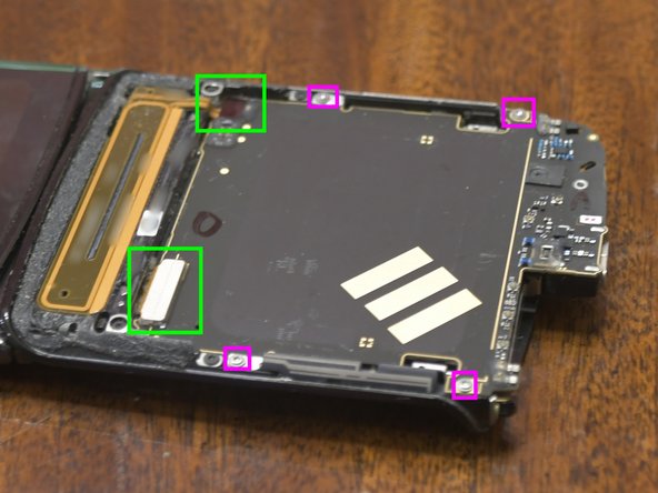 Motorola Razr 2019 Main Screen Replacement, Install Motherboard: step 13, image 2 of 3