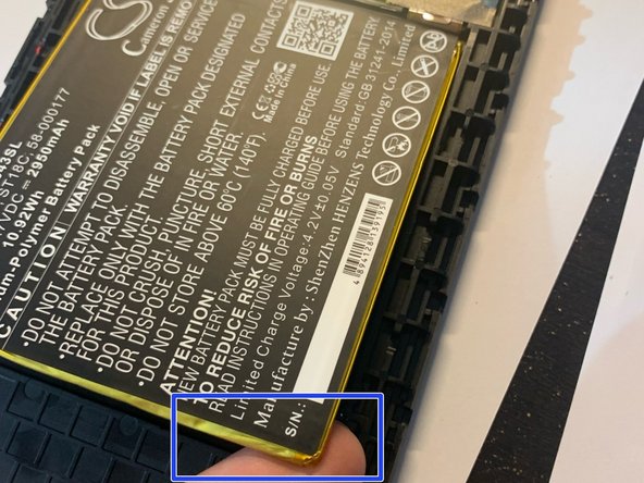 Amazon Kindle Fire 7th Generation Battery Replacement: stap 0, afbeelding 2 van 2