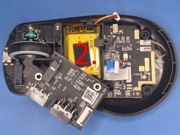 Hyperx Pulsfire Dart - Wireless Gaming Mouse Rotary encoder/scroll wheel Replacement, Removing 1.st PCB - Part 2: crwdns2935265:05crwdnd2935265:02crwdnd2935265:02crwdne2935265:0