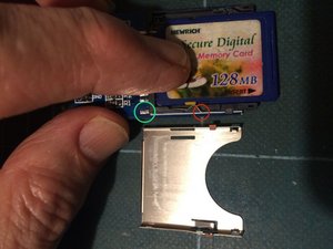 bent memory card fix