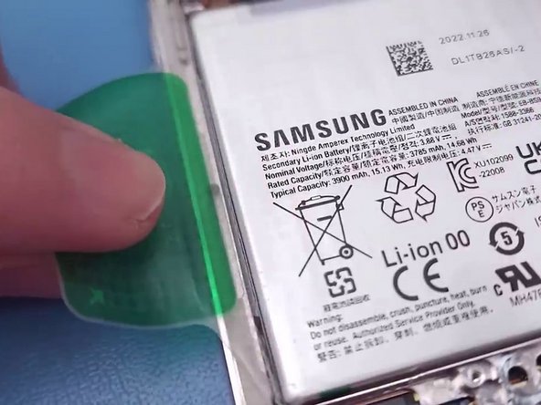 Galaxy S23 Teardown, Remove the battery: stap 0, afbeelding 2 van 3