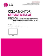 LG FLATRON W2241S Service Manual