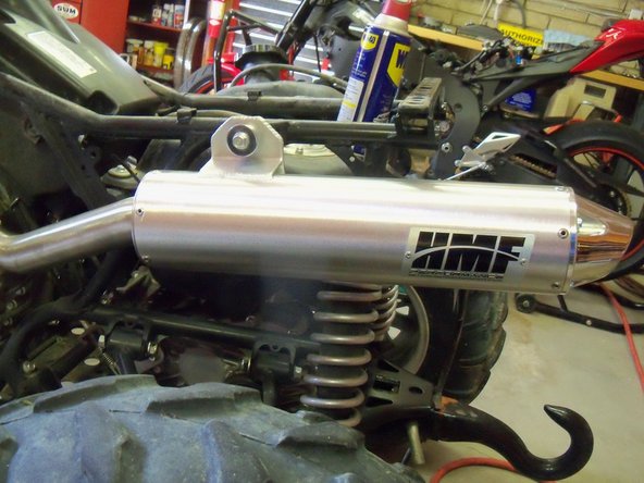 2017 Yamaha Kodiak SE EPS Muffler Replacement, New pipe.: crwdns2935265:03crwdnd2935265:02crwdnd2935265:03crwdne2935265:0