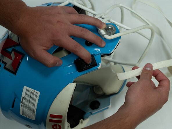 Riddell Speedflex Football Helmet Chinstrap Replacement: step 4, image 2 of 2