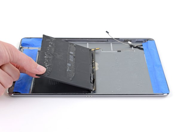 iPad Pro 9.7" Battery Replacement, Flip the bottom half of the battery over: step 120, image 3 of 3