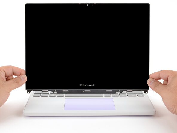 Framework Laptop 12 Display Replacement, Remove the display: 22 단계, 이미지 3개 중 3개