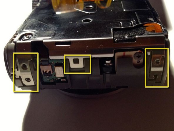 Panasonic Lumix DMC-TZ10 Image Sensor Repair, Remove protective metal cover: crwdns2935265:06crwdnd2935265:02crwdnd2935265:03crwdne2935265:0