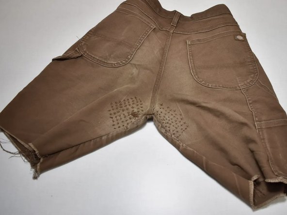 How to Mend and Reinforce Pants Crotch Using Sashiko Stitching, How to Mend and Reinforce Pants Crotch Using Sashiko Stitching: step 1, image 1 of 1