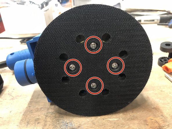 Ponceuse Orbital Filaire Dexter 350W - 350OS2.5 Charbon Replacement, Réinstallation du joint: étape 10, image 2 de 2