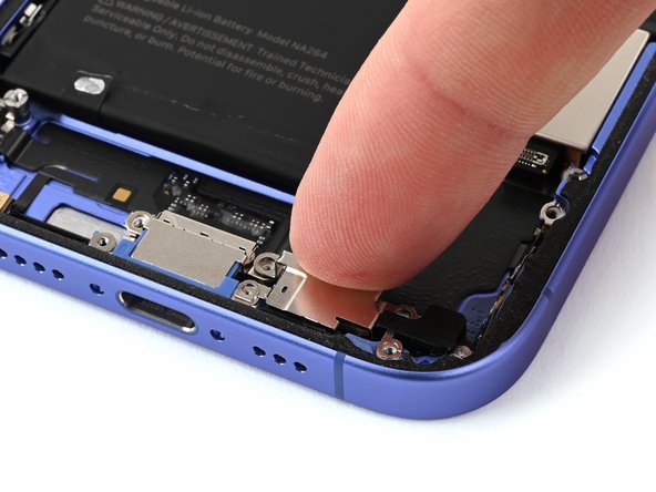 iPhone 16 Microphone Replacement, Install the microphone: crwdns2935265:037crwdnd2935265:03crwdnd2935265:03crwdne2935265:0