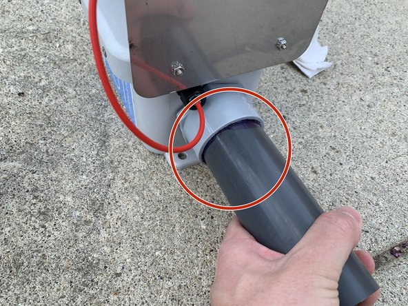 GI Node with Pressure Transducer Assembly, Attaching 1.5-in Pipe to PVC Conduit: step 15, image 3 of 3