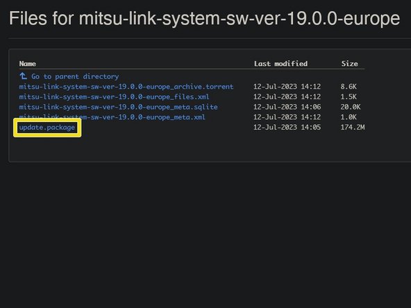Mitsubishi Hands Free Module Firmware Update (MMCS NR-242), Download the Firmware: crwdns2935265:04crwdnd2935265:02crwdnd2935265:02crwdne2935265:0