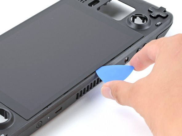 Steam Deck Front Shell Replacement, Begin to slice the adhesive: crwdns2935265:077crwdnd2935265:02crwdnd2935265:03crwdne2935265:0