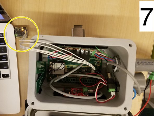 Autosampler Open-Storm Board Reprogramming (For Old & New Versions), Connecting to the computer.: step 3, image 1 of 3