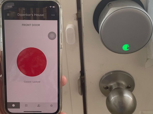 How to Replace a Manual Door Lock With An August (4th Gen.) Smart Lock: 步骤 13 中的图像 1，2