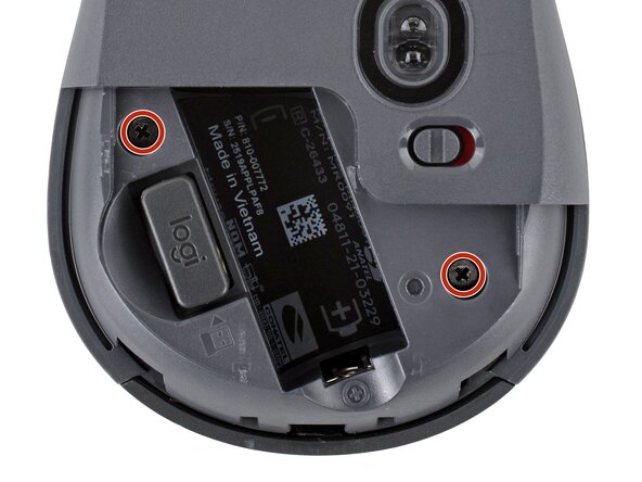 How to Open Your Logitech Signature M650 Wireless Mouse, Remove the case screws: crwdns2935265:04crwdnd2935265:01crwdnd2935265:02crwdne2935265:0