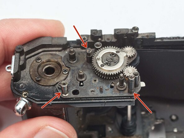 Pentax MX Shutter Assembly Removal, Remove wind gear plate: step 51, image 1 of 2