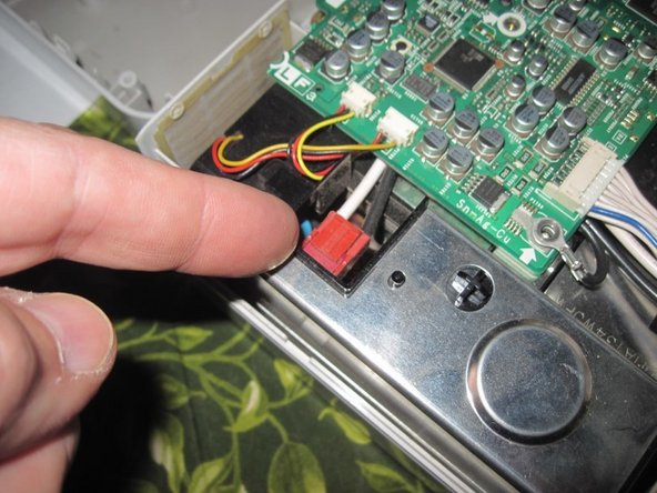 Sharp PG-A10X Thermal Fuse Replacement, Disconnect the thermal fuse (1): crwdns2935265:05crwdnd2935265:02crwdnd2935265:03crwdne2935265:0