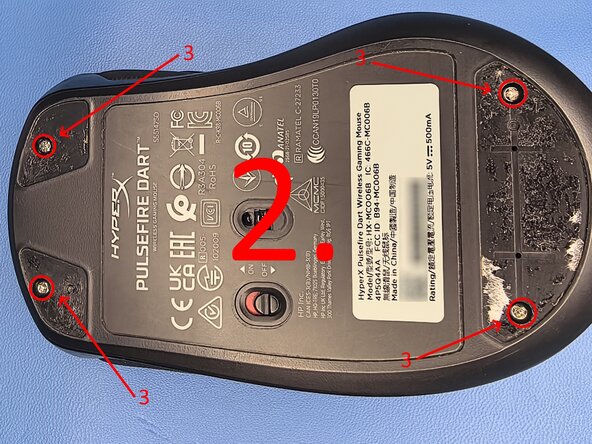 Hyperx Pulsfire Dart - Wireless Gaming Mouse Rotary encoder/scroll wheel Replacement, Removing the top: crwdns2935265:02crwdnd2935265:02crwdnd2935265:02crwdne2935265:0