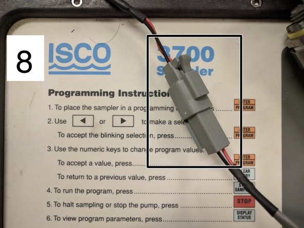 Autosampler Installation Procedure (For Old Version), connecting all the components: step 3, image 2 of 3
