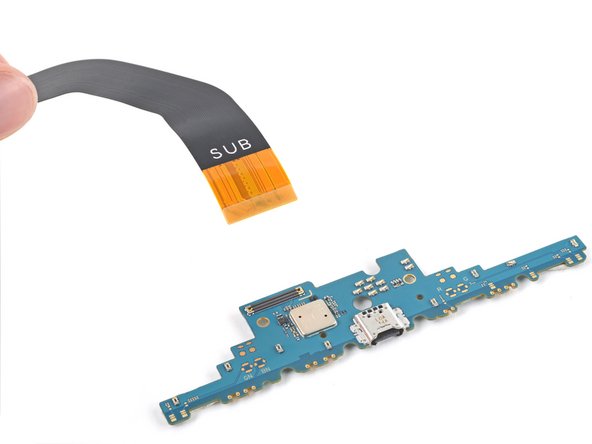 Samsung Galaxy Tab S7 Plus USB-C Charging Port and Daughterboard Replacement, Remove the interconnect cable: step 25, image 3 of 3