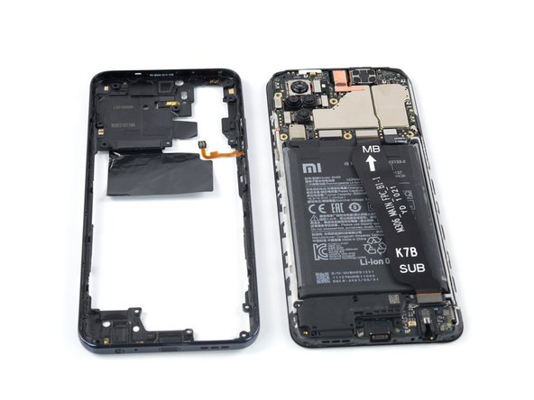Xiaomi Redmi Note 10S Battery Replacement, Remove the midframe: crwdns2935265:020crwdnd2935265:03crwdnd2935265:03crwdne2935265:0
